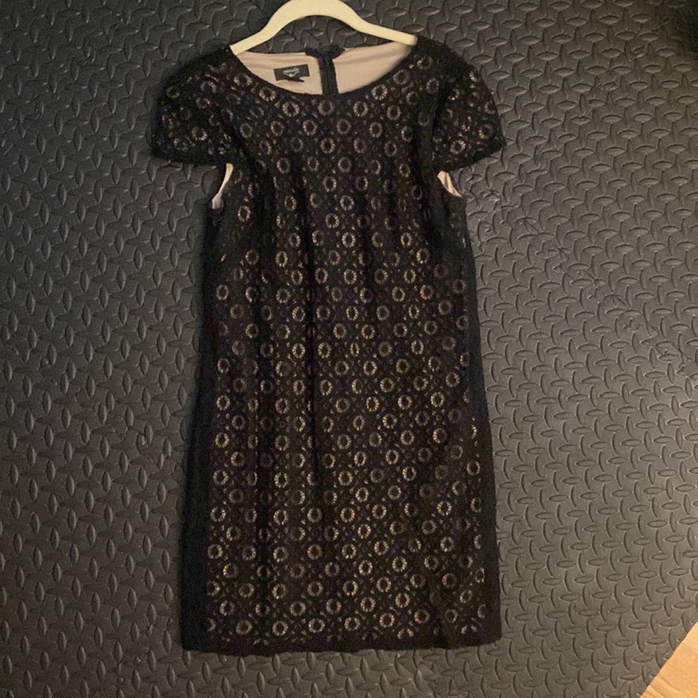 Black lace dress with nude undertone